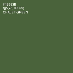 #4B633B - Chalet Green Color Image